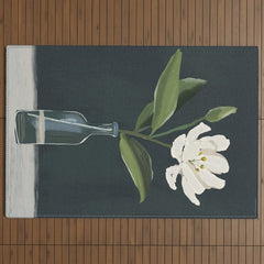 A flower in a vase Outdoor Rug
