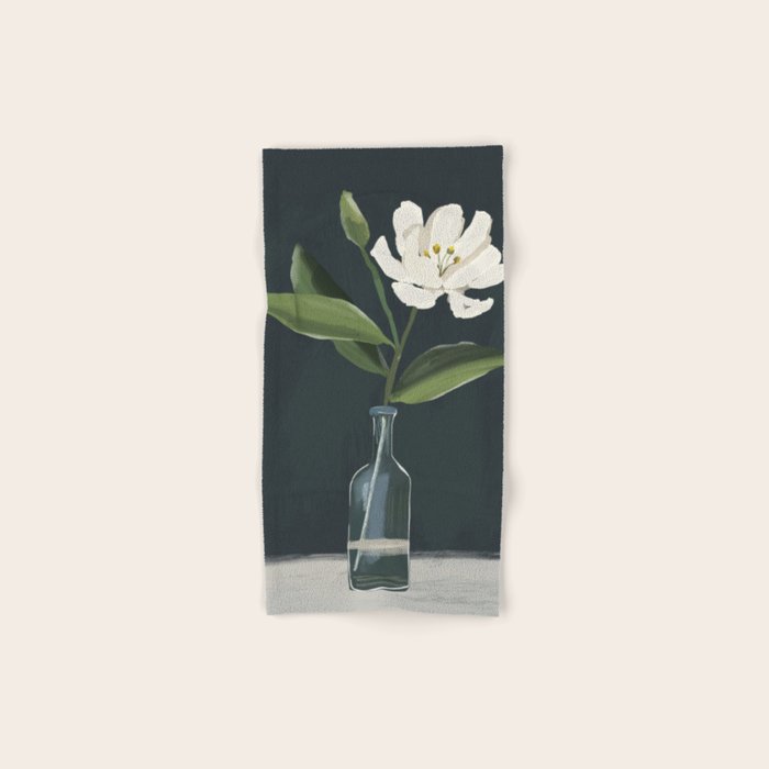 A flower in a vase Bath Towel