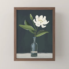 A flower in a vase Mini Art Print