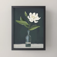 A flower in a vase Mini Art Print