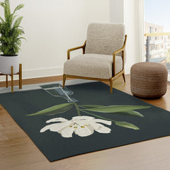 A flower in a vase Rug