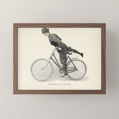 "Dismounting Over the Wheel" from "Bicycling for Ladies" by Maria E. Ward, 1896 Mini Art Print
