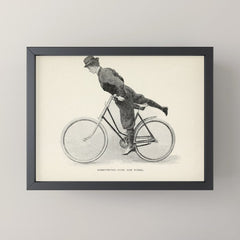 "Dismounting Over the Wheel" from "Bicycling for Ladies" by Maria E. Ward, 1896 Mini Art Print