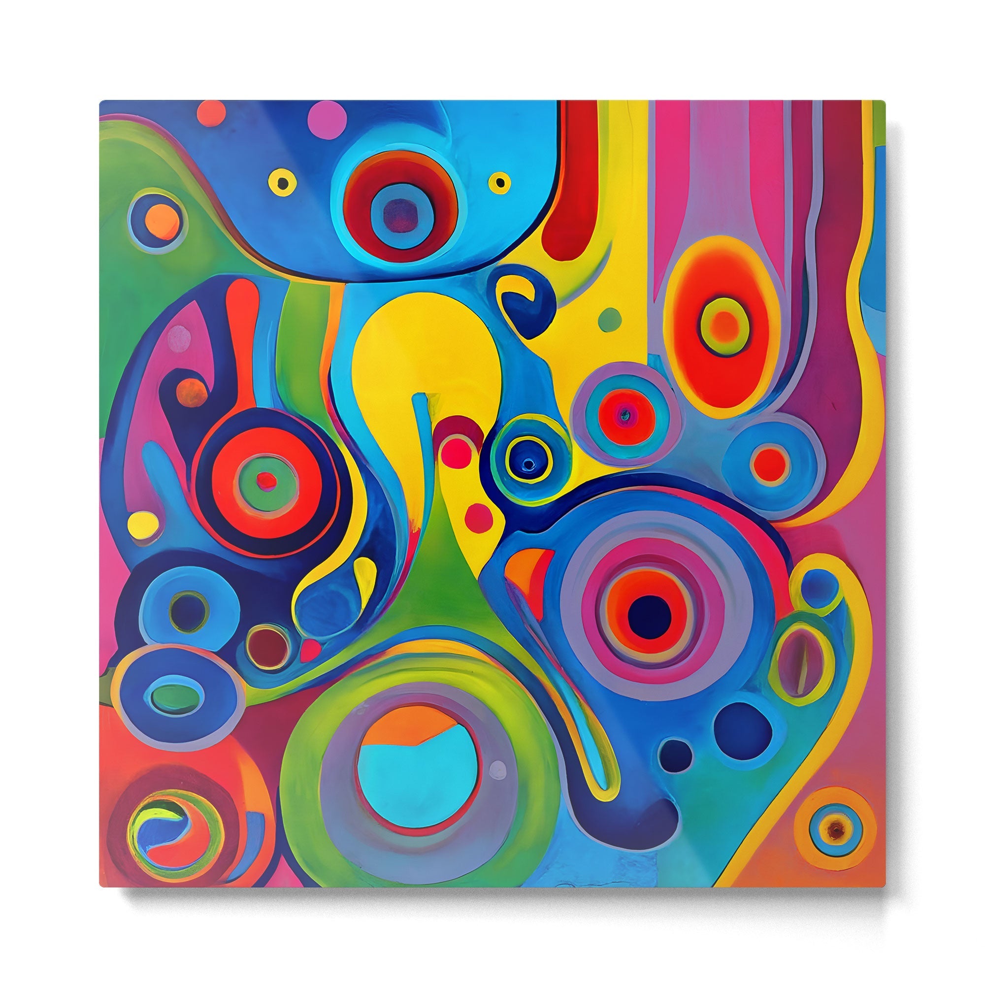 1960s Funky Psychedelic Abstract Metal Print