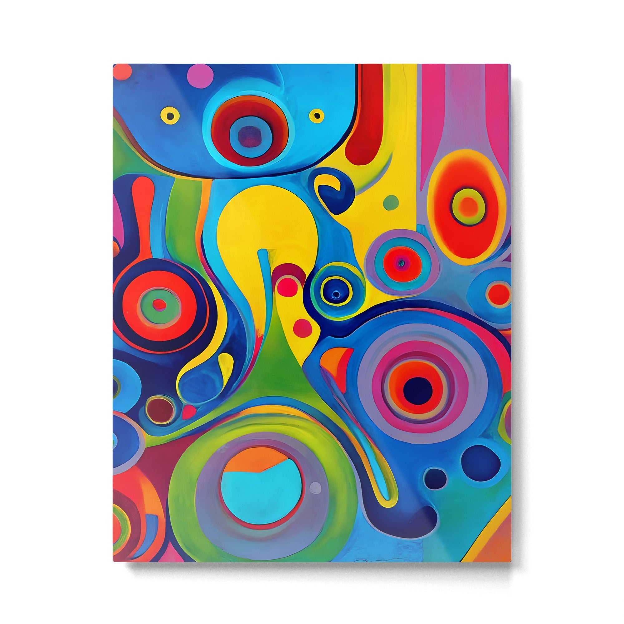 1960s Funky Psychedelic Abstract Metal Print