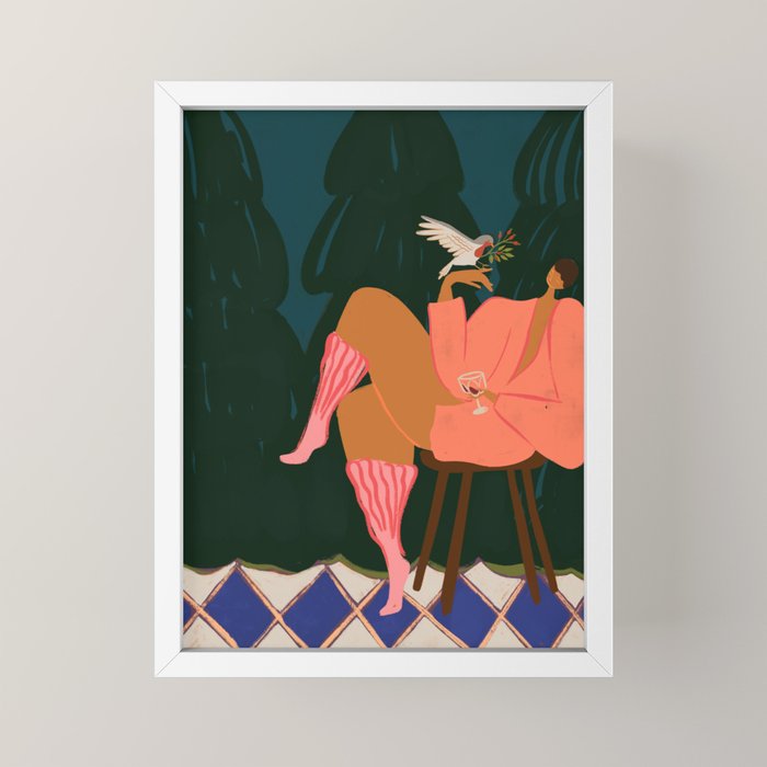 A Lil Birdy Told Me Mini Art Print