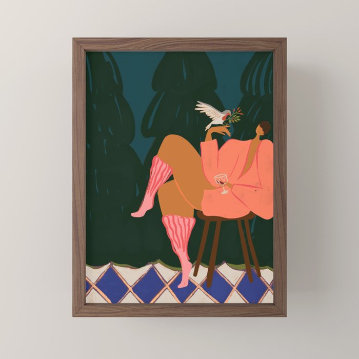 A Lil Birdy Told Me Mini Art Print