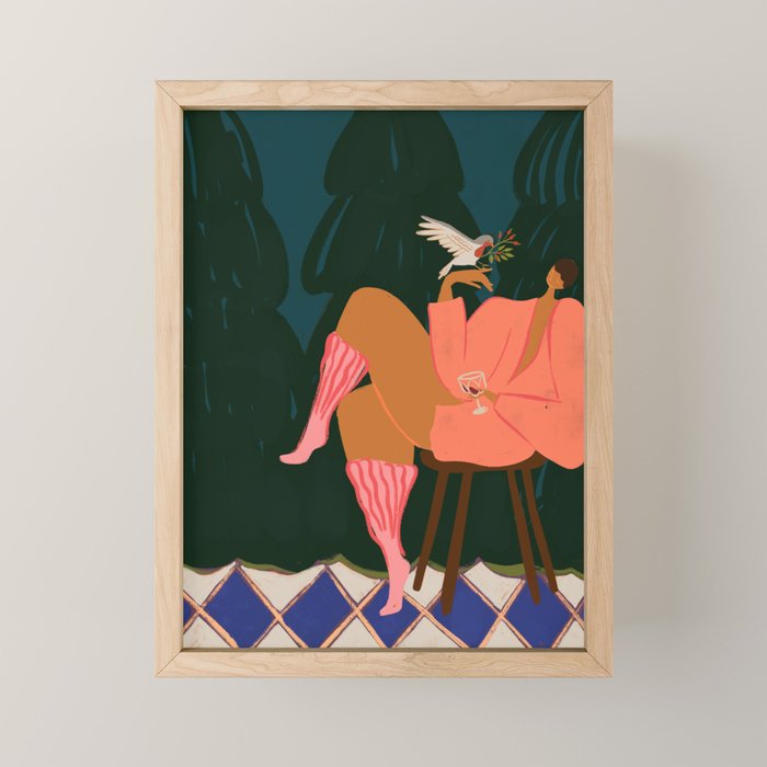 A Lil Birdy Told Me Mini Art Print