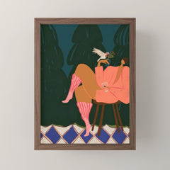 A Lil Birdy Told Me Mini Art Print