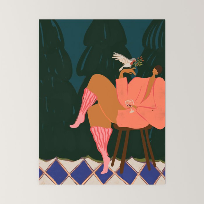 A Lil Birdy Told Me Mini Art Print