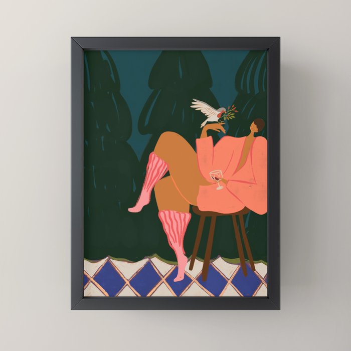 A Lil Birdy Told Me Mini Art Print