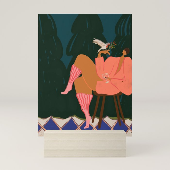 A Lil Birdy Told Me Mini Art Print