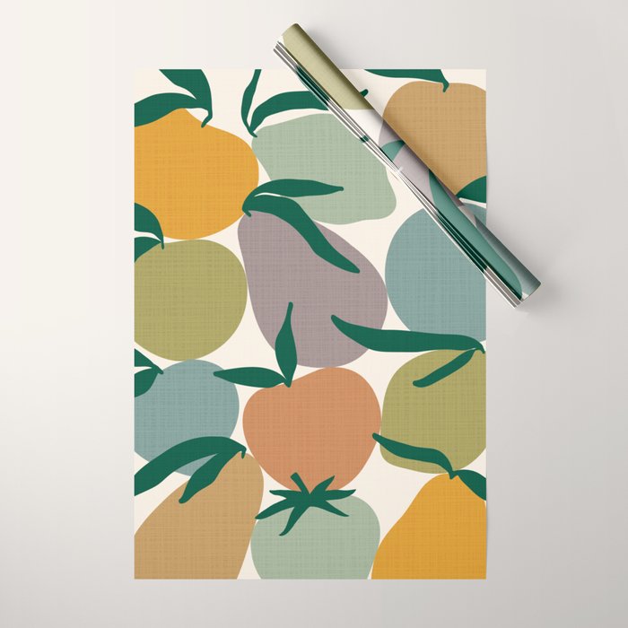 2025 EARTHY FRUIT MARKET CALENDAR Wrapping Paper