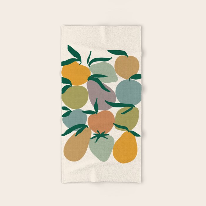 2025 EARTHY FRUIT MARKET CALENDAR Bath Towel