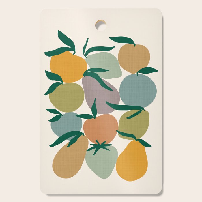 2025 EARTHY FRUIT MARKET CALENDAR Cutting Board
