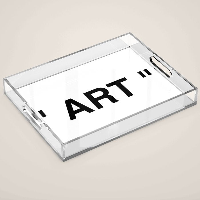 " Art " Acrylic Tray