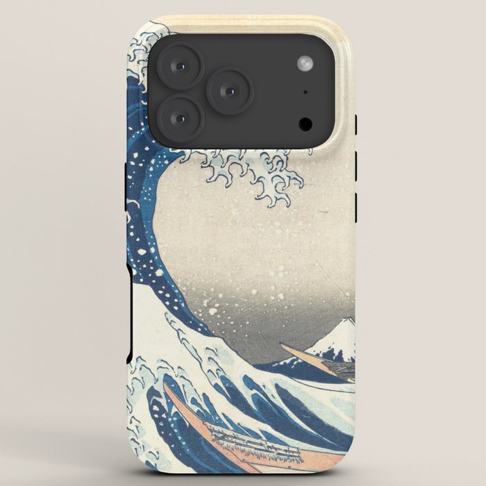 "The Great Wave off Kanagawa" by Hokusai, 1831 iPhone Case