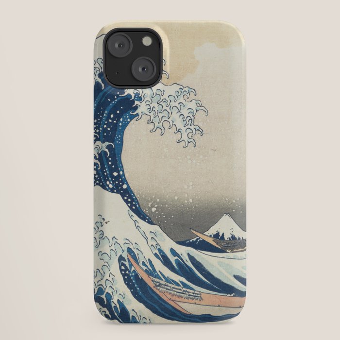 "The Great Wave off Kanagawa" by Hokusai, 1831 iPhone Case