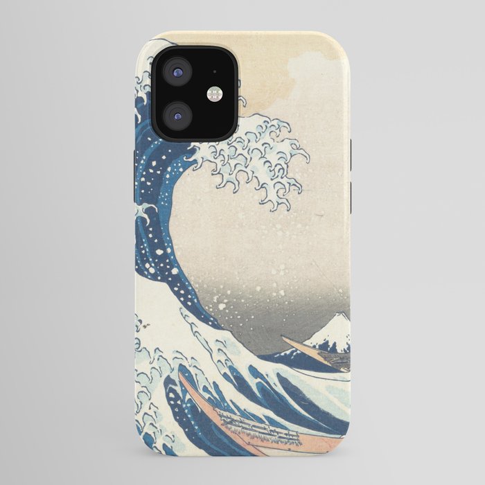 "The Great Wave off Kanagawa" by Hokusai, 1831 iPhone Case
