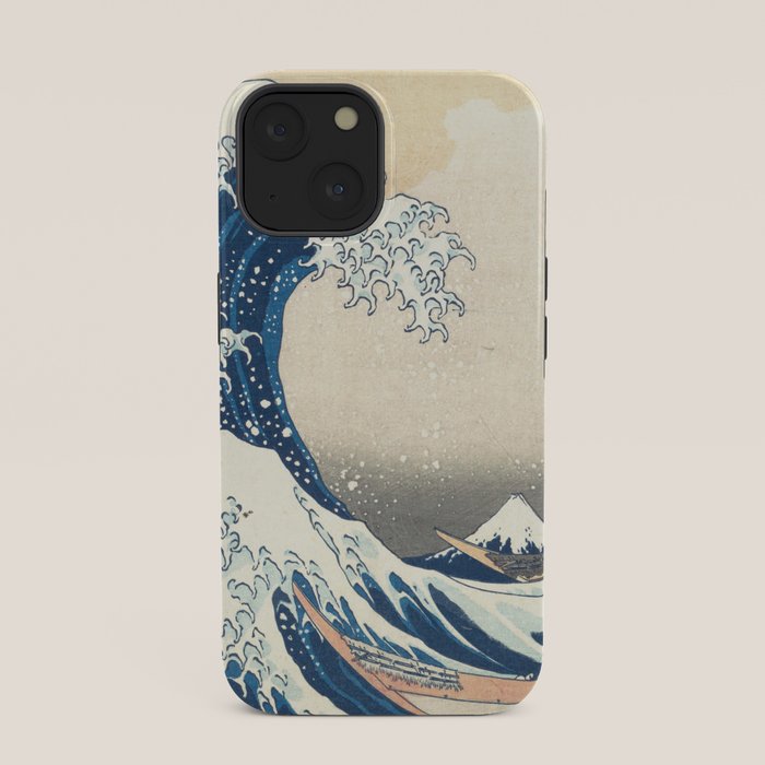 "The Great Wave off Kanagawa" by Hokusai, 1831 iPhone Case
