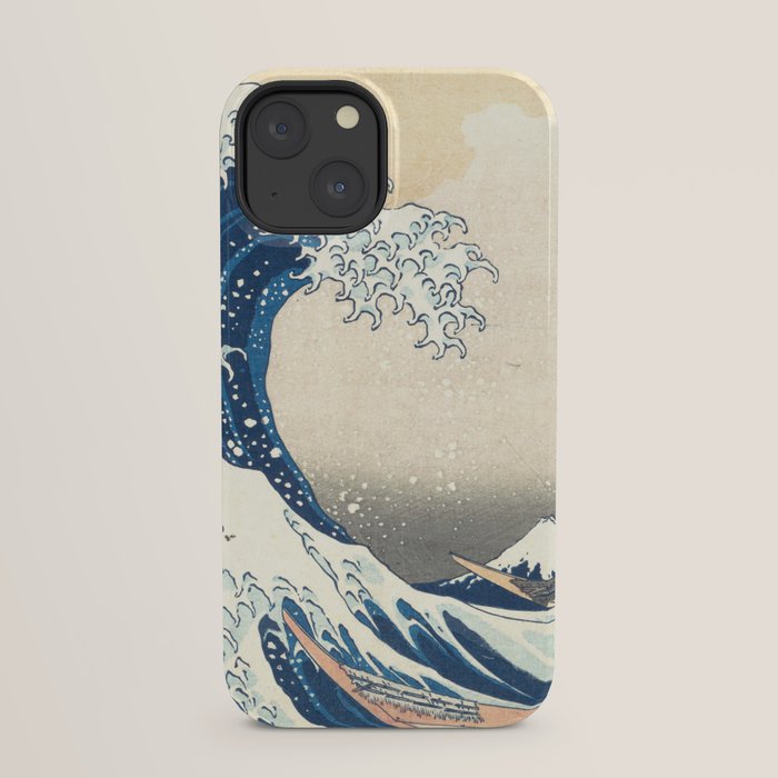 "The Great Wave off Kanagawa" by Hokusai, 1831 iPhone Case