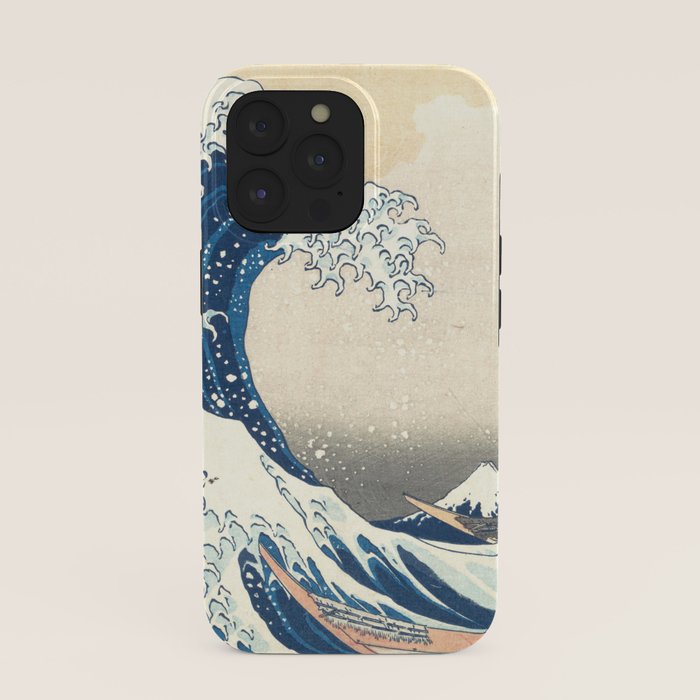 "The Great Wave off Kanagawa" by Hokusai, 1831 iPhone Case