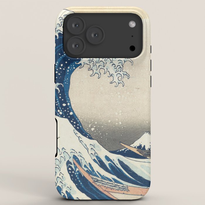 "The Great Wave off Kanagawa" by Hokusai, 1831 iPhone Case