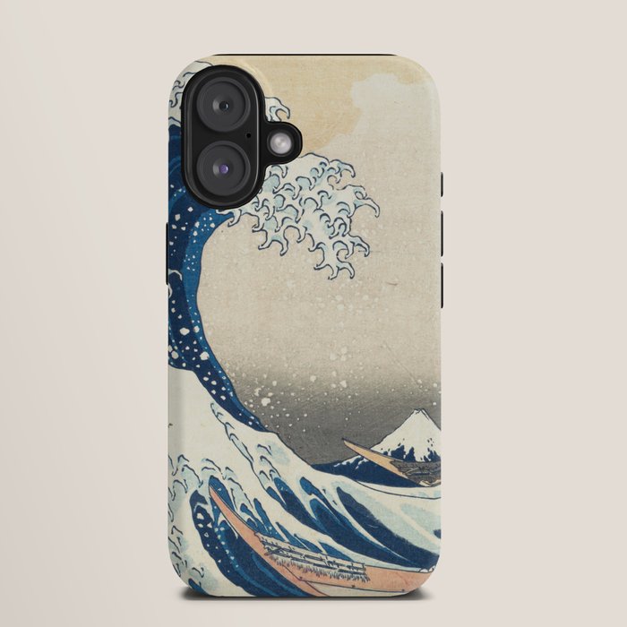 "The Great Wave off Kanagawa" by Hokusai, 1831 iPhone Case