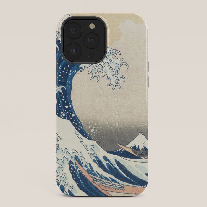 "The Great Wave off Kanagawa" by Hokusai, 1831 iPhone Case