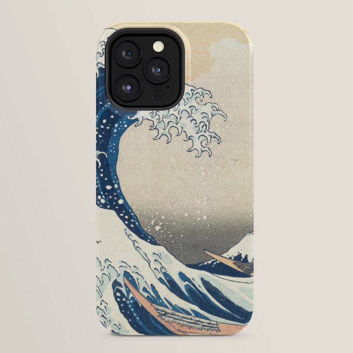 "The Great Wave off Kanagawa" by Hokusai, 1831 iPhone Case