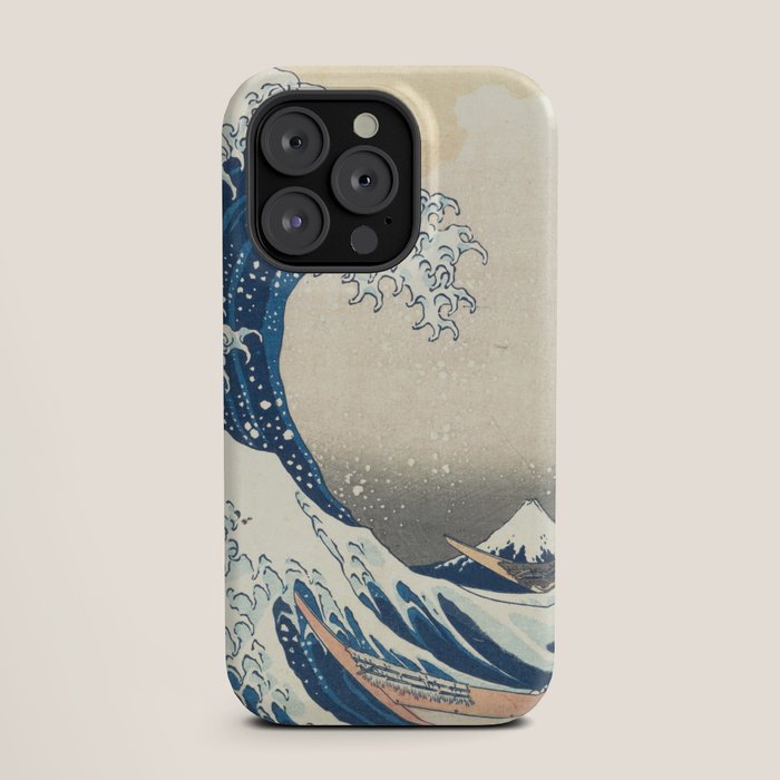 "The Great Wave off Kanagawa" by Hokusai, 1831 iPhone Case
