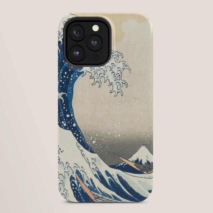 "The Great Wave off Kanagawa" by Hokusai, 1831 iPhone Case