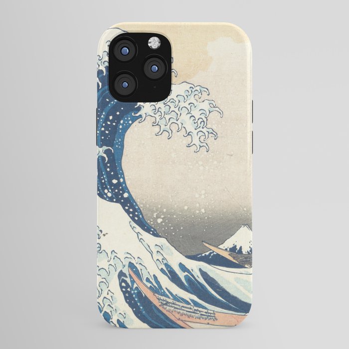 "The Great Wave off Kanagawa" by Hokusai, 1831 iPhone Case