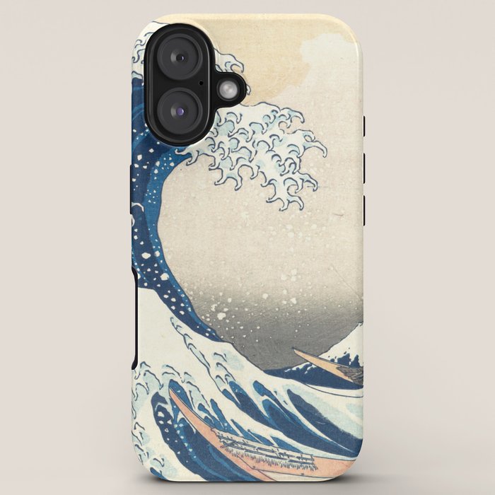 "The Great Wave off Kanagawa" by Hokusai, 1831 iPhone Case