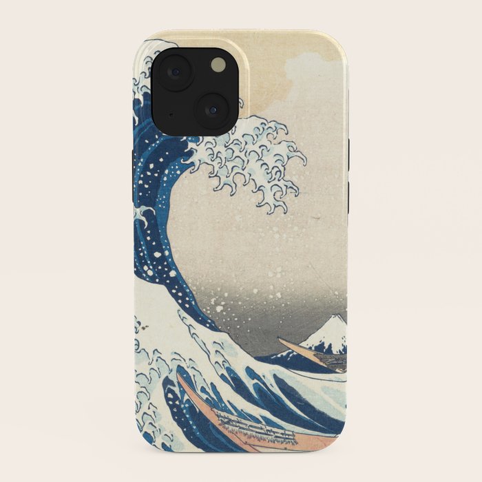 "The Great Wave off Kanagawa" by Hokusai, 1831 iPhone Case