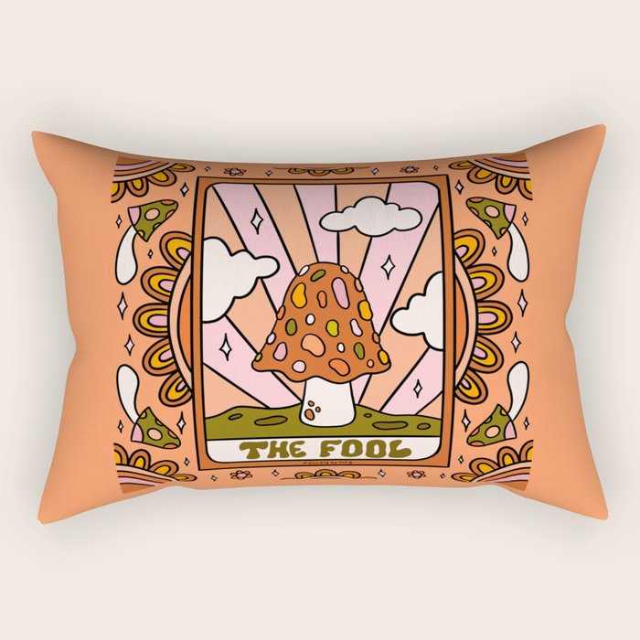 0. The Fool Mushroom Rectangular Pillow