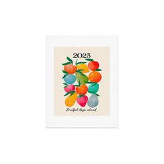 2025 BRIGHT FRUIT MARKET CALENDAR Art Print