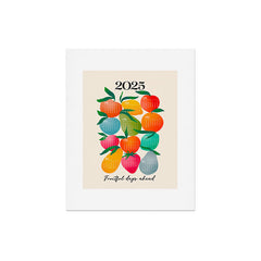 2025 BRIGHT FRUIT MARKET CALENDAR Art Print