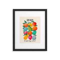 2025 BRIGHT FRUIT MARKET CALENDAR Framed Art Print