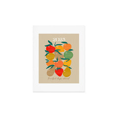 2025 RETRO FRUIT MARKET CALENDAR Art Print