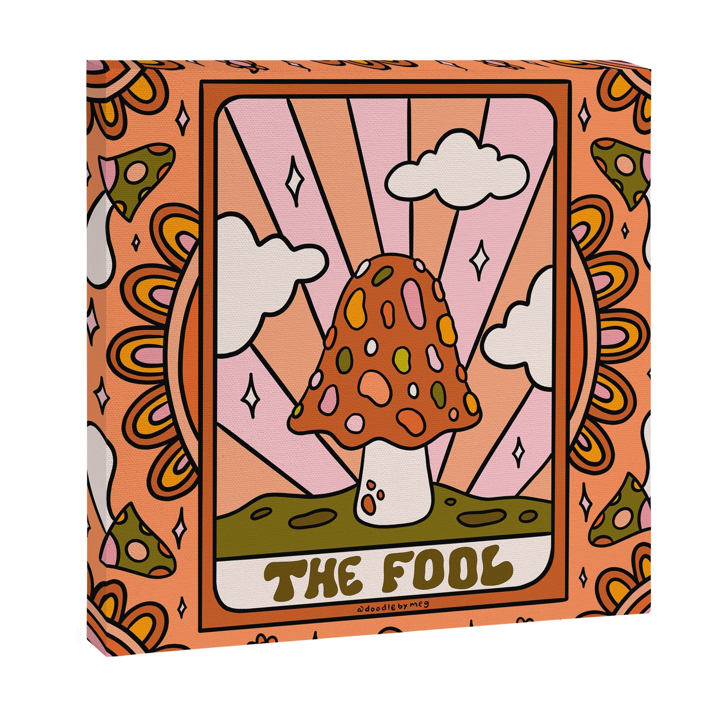 0. The Fool Mushroom Canvas Print
