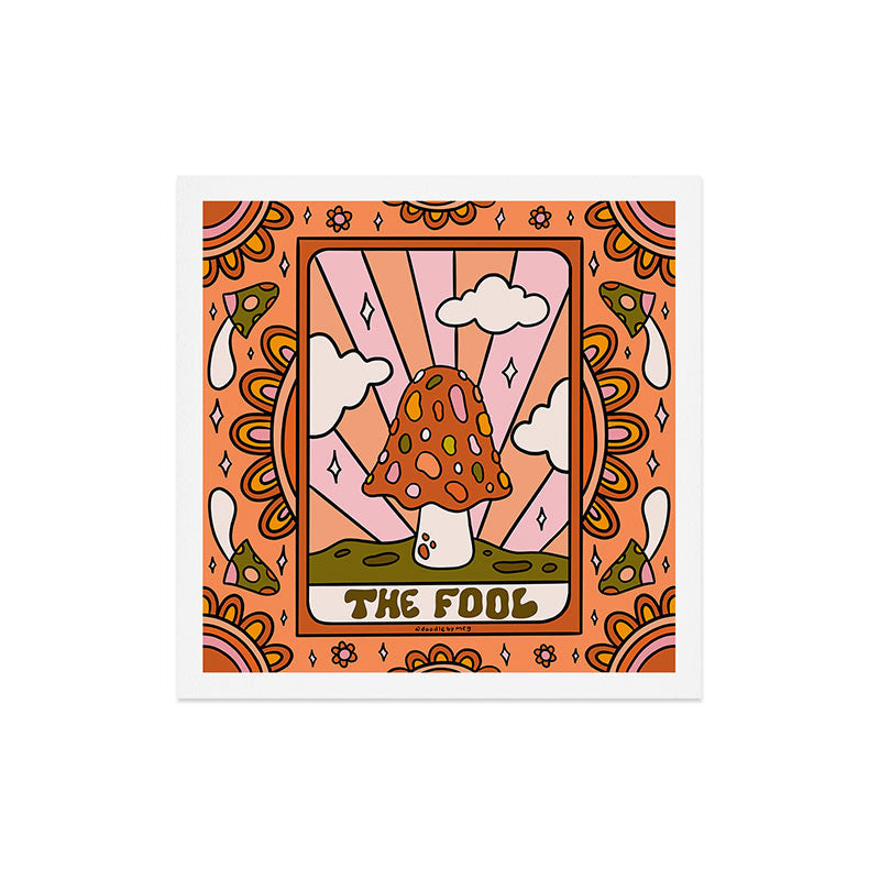 0. The Fool Mushroom Art Print