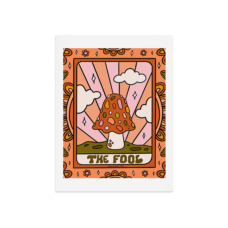 0. The Fool Mushroom Art Print
