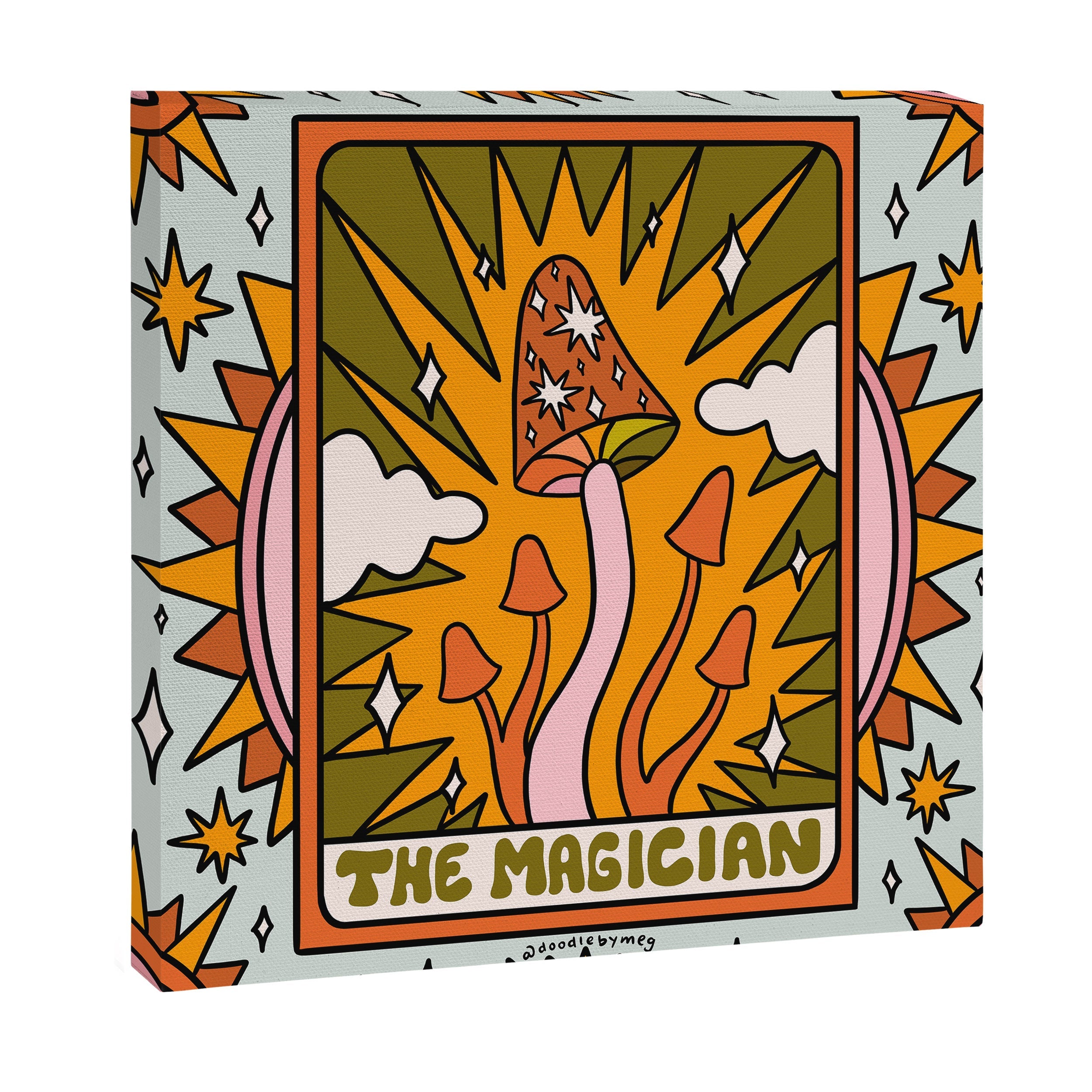 1. The Magician Mushroom Canvas Print