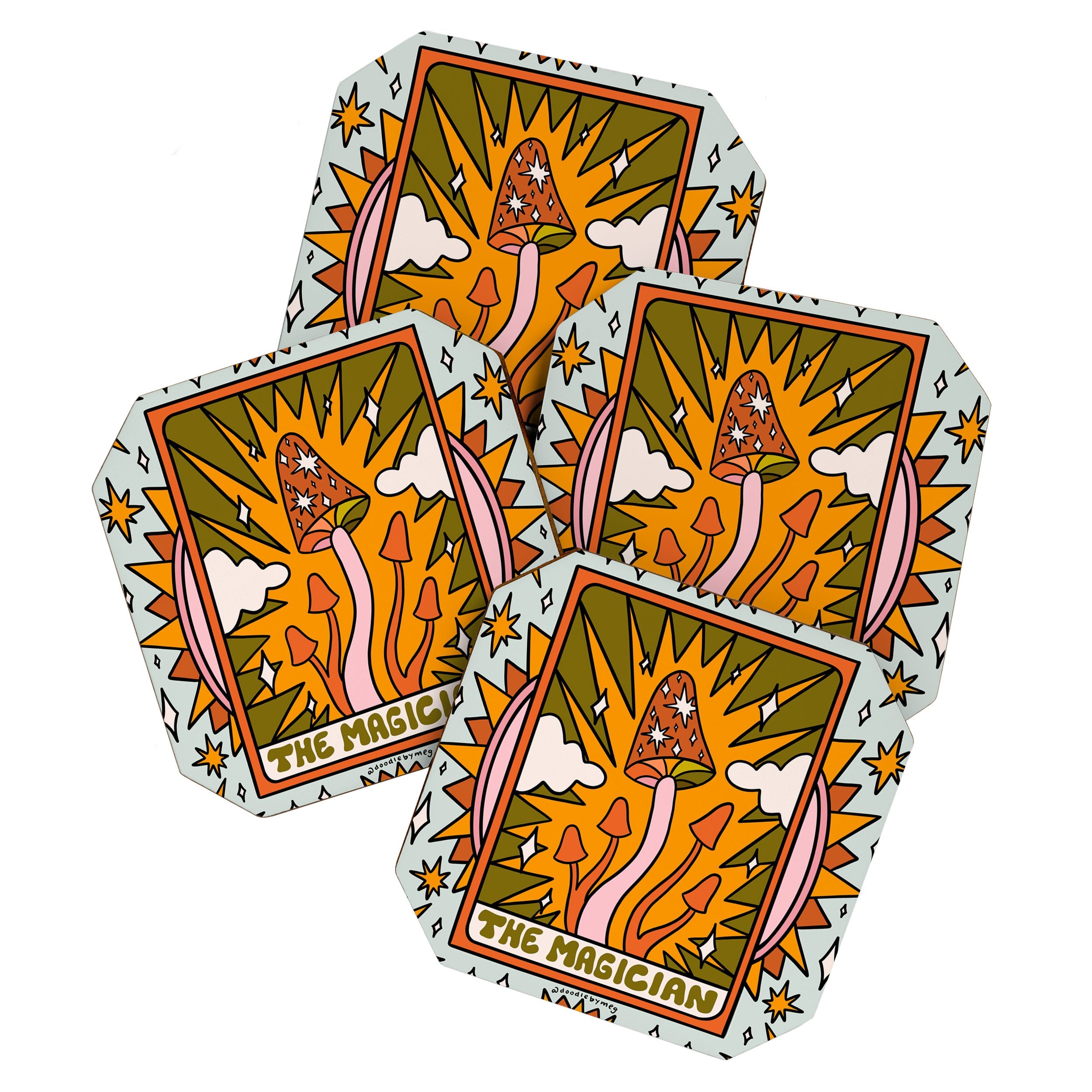 1. The Magician Mushroom Coaster