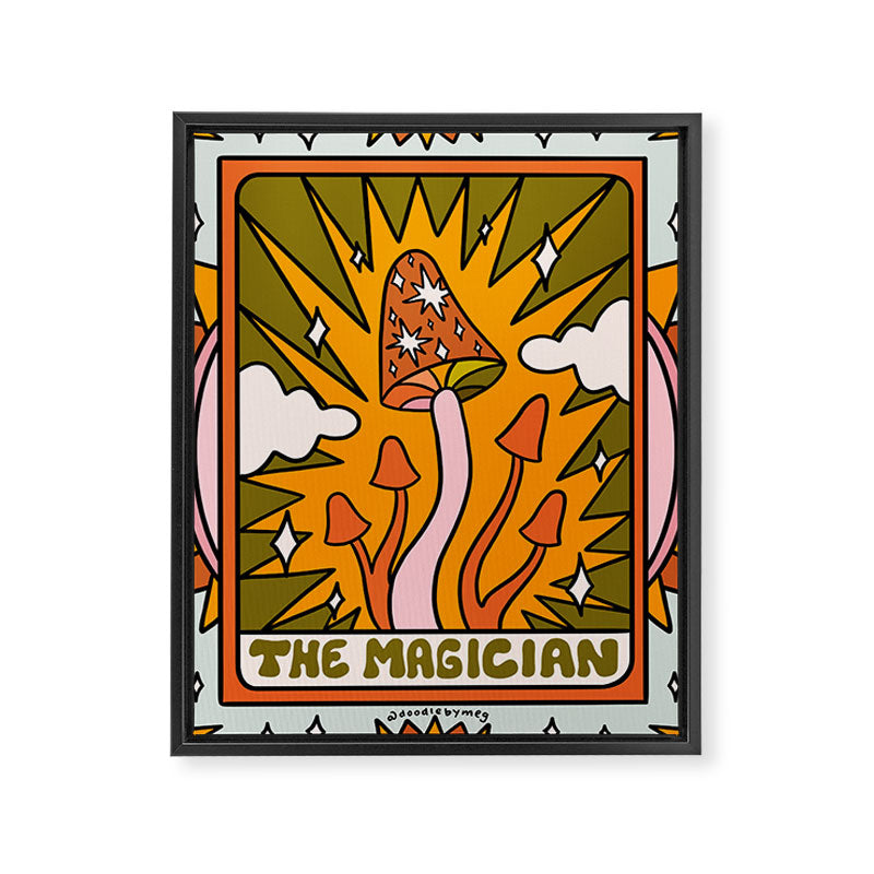 1. The Magician Mushroom Framed Canvas Print