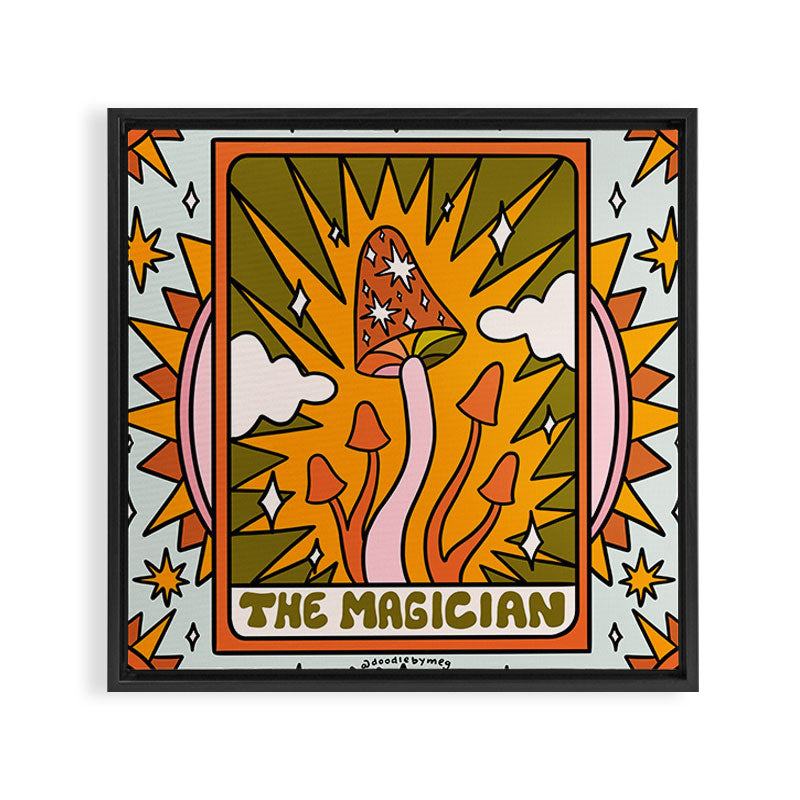1. The Magician Mushroom Framed Canvas Print