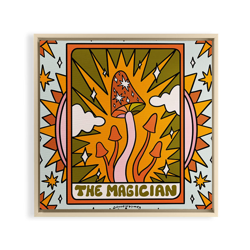 1. The Magician Mushroom Framed Canvas Print