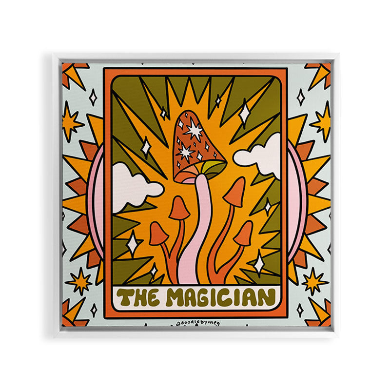 1. The Magician Mushroom Framed Canvas Print