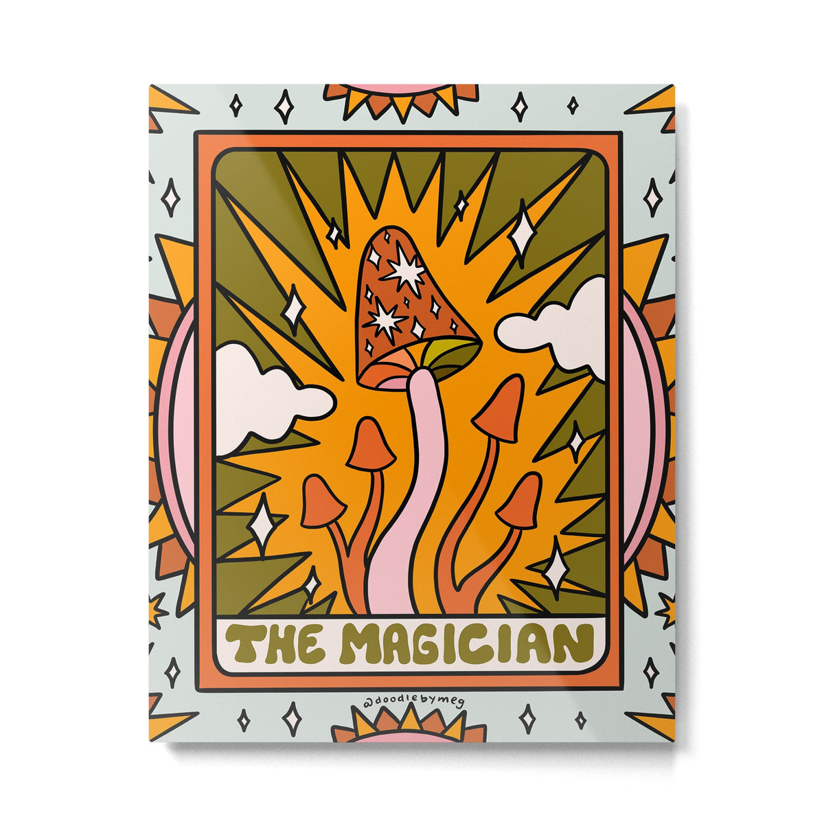 1. The Magician Mushroom Metal Print
